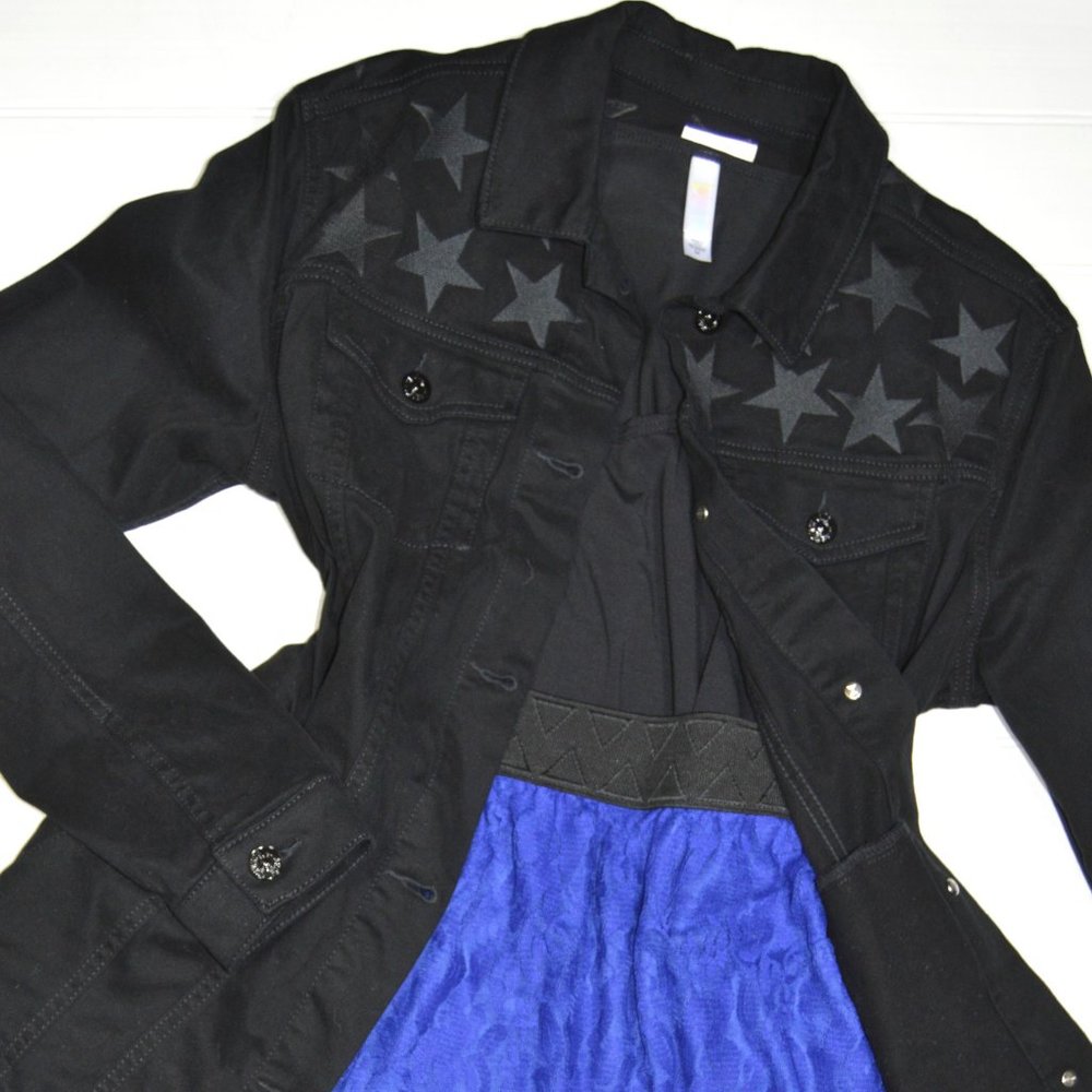 Lularoe Jaxon Jean Jacket